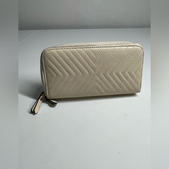 Women Faux Leather Card Holder Long Wallet Clutch Checkbook 2 zippers - Picture 1 of 10